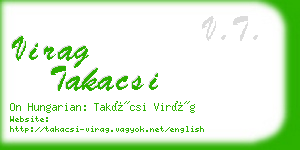 virag takacsi business card